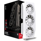 Xfx Mercury Amd Radeon Rx 9060 Xt Oc Triple Fan Gaming Edition 16gb Gddr6 128 Bit Memory, 3320 Mhz Boost Clock, 2048 Stream Processors, 20 Gbps Memory Clock, Pci E 5.0 , White